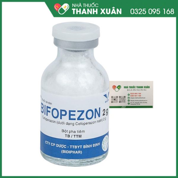 Bifopezon 2g - Điều trị các trường hợp nhiễm khuẩn